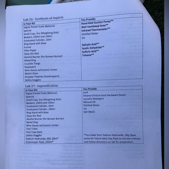 Comprehensive Chemistry Lab 11th Grade Kit - Picture 9 of 10